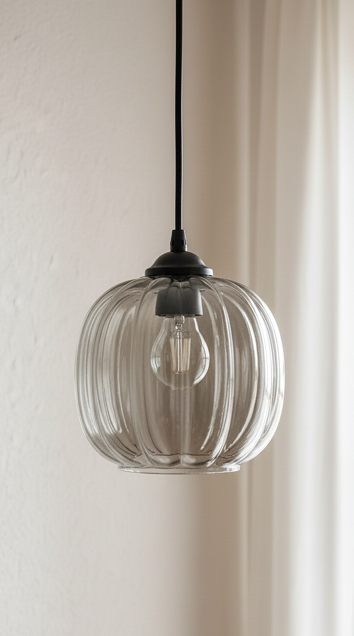 Aurora Glow Glass Pendant Light