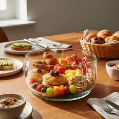 Clear Glass Serving Bowl – Everyday Dining Essential [BM Bowl]