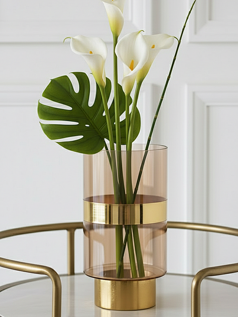 Auric Band Luxe Glass Vase