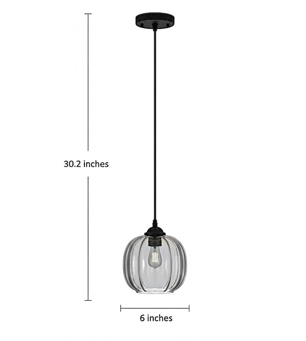Aurora Glow Glass Pendant Light