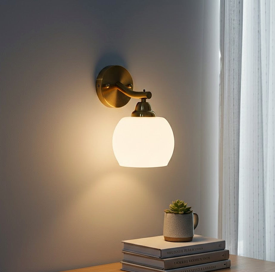 Aurora Brass Glow Wall Sconce